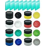 JAJADO 8 Bottles Chalk Paste Paint Ink Set and 8 Packs Mini Craft Squeegees, Chalk Art Paste Stencils Kit for Painting on Wood, Fabric Silk Screen Printing Ink Home Decor Adhesive Stencils Transfer