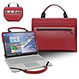 LiuShan 2 in 1 Protective Case + Portable Bag for 13.3 Inch Dell Latitude 3300 Education/Latitude 3310/Latitude 3310 Laptop for Education &14 Inch Lenovo N42 Chromebook[Not fit Latitude 3300 3301],Red