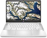 2021 HP Chromebook 14' HD Thin and Light Laptop, Intel Celeron N4000 Dual-Core Processor, 4GB RAM, 32GB eMMC, Backlit Keyboard, WiFi, Up to 13 hrs Battery Life, Chrome OS, Ceramic White