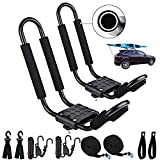 J Bar Kayak Roof Rack, Universal Kayak Carrier for Kayaks, Canoe, Surfboards, Ski Board & SUP Paddle Boards Rooftop Mount on SUV, Car & Truck(1 Pair)