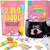[Oversized 2.2LB Refill] FAVIRZCE Wax Kit for Hair Removal - Digital Display Wax Warmer Hard Wax Beads, at Home Wax Kit for Women Men Bikini Underarm Chest Legs Face
