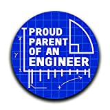Proud Parent of an Engineer Decal Sticker Car Truck Van Bumper Window Laptop Cup Wall - Two 5 Inch Decals - MKS0358