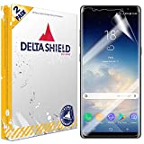 DeltaShield Screen Protector for Samsung Galaxy Note 8 (2-Pack)(Case Compatible Design) Anti-Bubble Military-Grade Clear TPU Film