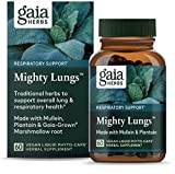 Gaia Herbs Mighty Lungs - Lung Support Supplement to Help Maintain Overall Lung & Respiratory Health* - With Mullein, Plantain, Schisandra & Elecampane - 60 Vegan Liquid Phyto-Capsules (20-Day Supply)
