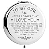 Daughter Gifts for Christmas, Birthday Gifts for Daughters, Graduation Gifts for Her, to My Girl Makeup Mirror