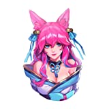 BLKUOPAR 5.1'' Anime Stickers for League of Legends Ahri Car Accessories Vinyl Waterproof Windows Windshield Laptop Decals