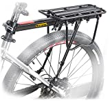 West Biking 110Lb Capacity Almost Universal Adjustable Bike Cargo Rack Cycling Equipment Stand Footstock Bicycle Luggage Carrier Racks with Reflective Logo
