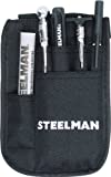 Steelman Tire Repair Technician Tool Kit, 5 Inspection Tools Including Valve Core Remover, Tread Depth Gauge, Aid Gauge, and Tire Crayon
