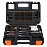 Raiseek Gun Cleaning Kit Universal Rifle Shotgun Gun Cleaning Kits for All Guns，22 243 270 30 357 9MM 40 45 12 20 Gauge Cleaning Kit, Rifle Pistol Gun Cleaning Rod Patches