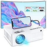 Projector 9500 Lumens, Mini Movie Portable Projectors, COMAOGO 220 inch Display, 1080P Support TV Stick, HDMI, TF and USB for Outdoor/Home Projection