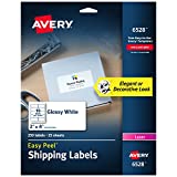 Avery Shipping Labels, Sure Feed Technology, Laser Only, 2' x 4', 250 Glossy Labels (6528)