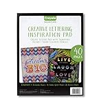 Crayola Hand Lettering Workbook, Black Drawing Paper, 40 Pages