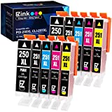 E-Z Ink (TM) Compatible Ink Cartridge Replacement for Canon PGI-250XL PGI 250 XL CLI-251XL CLI 251 XL to use with PIXMA MX922 MG5520 (2 Large Black, 2 Cyan, 2 Magenta, 2 Yellow, 2 Small Black) 10 Pack