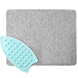 Wool Pressing Mat for Quilting - Ironing Board Cover and Pad and Silicone Iron Rest Fabric Cutting Board - 17 x 13.5 x 1/2 Blocking Mats for Knitting DIY Craft Cutting Mat Ironing Pad for Table Top