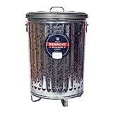 Behrens BEHRENS-RB20 Composter Steel Trash Can for Garden and Yard Waste Hot-Dipped, 20-Gallon, Silver