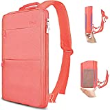 Slim & Expandable Laptop Backpack 15 15.6 16 Inch Sleeve with USB Port, Spill-Resistant Notebooks Bag Case for Most 14-16 Inch MacBooks Surface-Books Dell HP Lenovo Asus Computers, Pink