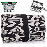 Modern Grocery Coupon Organizer for Purse - Wallet & Extreme Coupon Holder. Set Includes 24 Plastic Coupon Cards Dividers and Stickers. High Grade Canvas. (BLACK & WHITE)