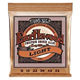 Ernie Ball Earthwood Light Phosphor Bronze Acoustic Guitar Strings, 11-52 Gauge (P02148)