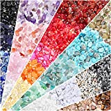 Crystals Stone Beads for Jewelry Making, 800 Pcs Natural Chip Stone Beads 5-8 MM Irregular Gemstones Bulk Multicolored Crystal Loose Rocks for Earrings Beads Making, Necklace, Bracelet, DIY Art Crafts