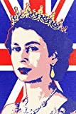 Queen Elizabeth II UK Pop Art Portrait Poster Union Jack Queen Mother Royal Family Crown Flag Picture Thick Paper Sign Print Picture 8x12