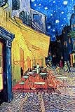 Vincent Van Gogh Cafe Terrace at Night Van Gogh Wall Art Impressionist Painting Style Cafe Town Wall Decor Landscape Night Sky Poster Starry Night Decor Fine Art Thick Paper Sign Print Picture 8x12
