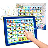 6 in 1 Tablet for Kids 2-5, Interactive Educational Electronic Toys Makes Learning Fun, ABC/Words/Numbers/Color/Games/Music, Toddler Learning Toys Gifts for Age 3 4 5 Year Old Boys Girls&Preschool
