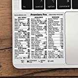 Synerlogic Electronics Adobe Premiere Pro Quick Reference Keyboard Guide Shortcut Sticker, Laminated Vinyl, Compatible with Any MacBook or PC, Size 3.25inchx3.25inch