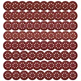 Coceca 80pcs Orbit Sander Sandpaper 5 Inch 8 Hole Orbital Sanding Discs Assorted 40 60 80 100 150 180 240 320 Grits for Power Random Orbit Sanders