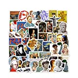 DOFE 50 Famous Painting Stickers,Car Stickers 50 pcs, Laptop Stickers,Motorcycle Bicycle Luggage Decal Graffiti Patches for Teens. (50 Famous Painting)