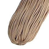 CLISIL 400gram Art Yarn Cord Light Khaki Polyester Yarn Macrame Knitting Crocheting DIY Bags Crochet Basket Summer Hat Craft Cord