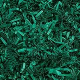 Crinkle Cut Paper Shred Filler (1 LB) for Gift Wrapping & Basket Filling - Forest Green | MagicWater Supply
