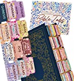 Bible Tabs - Soul Nourishing Book Summaries - 66 Peel-and-Stick SilkTouch Laminated Bible Tabs Large Print | Bible Tabs for Women, Bible Tabs for Study Bible, Bible Book Tabs, Bible Index Tabs
