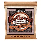 Ernie Ball Earthwood Rock & Blues Phosphor Bronze Acoustic Guitar Strings, 10-52 Gauge (P02151)