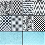 8 Pieces Embossing Folders Embossing Machine Template Paper Card Embossing Stencil for Card Making DIY Flower Scrapbook Photo Album Craft Decoration, 5.9 x 4.1 Inch