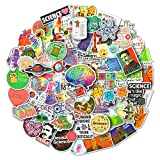 Science Laboratory Stickers 100PCS, Physics Biology Chemistry Experiment Vinyl Waterproof Stickers Pack for Laptop Water Bottle Notebook Bicycle Skateboard
