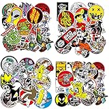 100PCS Skateboard Stickers for Trolley Laptop Water Bottle Waterproof Motorcycle Stickers Perfect for Phone, Luggage, Tablet, Compartment, Skateboard, Aesthetic Durable Sticker for Teens Boys Girls (skateboard)