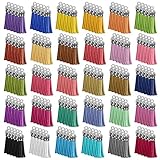 Cridoz 300pcs Tassels for Jewelry Making, Keychain Charms Bulk for Crafts, Resin Keychains, Acrylic Blanks, Bangles Bracelets, Earrings and Jewelry Making