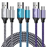 Samsung Charger Cord 3Pack Type C Fast Charging Cable Android Charger Phone Power Cord for Samsung Galaxy A13 5G/A03s/S21 FE/A53 5G/S22/A32/A02s/A42/A52/Z Fold3,LG Stylus 6,Moto Edge 5G UW/G Power2022