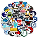 Tuqiso Programming Stickers for Developers, Coders, Programmers, Hackers, Geeks, and Engineers,Developper Stickers for Laptop (50 pcs)