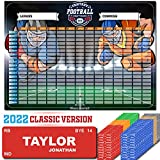 Fantasy Football Draft Board 2022 Classic Color Edition, 640 Player Labels, 5.3 Feet x 3.7 Feet Large Board with 14 Teams, 20 Rounds, 2022 Top Rookie, Blank Labels