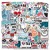 150 PCS Nurse Stickers, Doctor Medical Waterproof Vinyl Stickers Decals for Laptops and Water Bottles, Nurse Accessories for Work