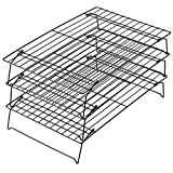 Wilton Excelle Elite 3-Tier Cooling Rack for Cookies, Cake and More, Black