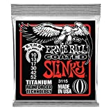 Ernie Ball Skinny Top Heavy Bottom Slinky Coated Titanium Electric Guitar Strings, 10-52 Gauge (P03115)