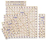 QuiltCut UltraGrid USA Made Non-Slip Quilting Ruler – 7 Piece Starter Set