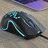 SHIOND Wired Gaming Mouse 1000 DPI Optical 3 Button USB Mouse with RGB Backlight Mute Mice for Desktop Laptop Computer Gamer Mouse - 2 Pack