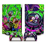 ZUMQXID PS5 disc Version Anime Skin for Console and Controllers Vinyl Sticker, Durable, Scratch Resistant, Bubble-Free, Compatible with Playstation 5(Disk Edition)