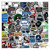 50pcs Hacker Stickers Cool Teen Stickers Pack,Aesthetic Vinyl Waterproof Stickers for Laptop Water Bottle Computer Skateboard Luggage Graffiti Trendy Decals