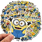 50PCS Despicable Me Little Yellow Person Gru Agnes Sticker Laptop Bike Cartoon Guitar Waterproof Graffiti Sticker Children