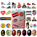 The Original Hypebeast Designer Fashion Sneakers Laptop Graffi Stickers[110 pcs], for Personalize Laptop Water Bottle Car Helmet Skateboard Luggage Bike Bumper Waterproof Logo Vinyl Decals, Best Gift for Kids,Girls,Adult- No-Duplicate Pack (Series M)