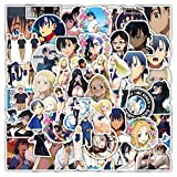 50pcs Summer Time Rendering Anime Stickers for Teens Laptop, Cool Japanese Cartoon Vinyl Decals for Water Bottles Skateboard Phone Bicycle Luggage Scrapbook Guitar